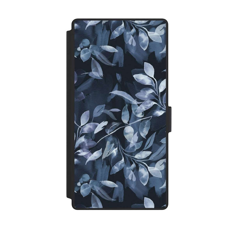 Galaxy S23 Ultra NIVOflip Aquarelle Feuilles Mystiques Marine