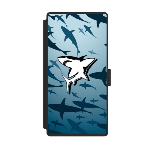 Samsung Galaxy S23 Ultra NIVOflip Haie Muster Blau