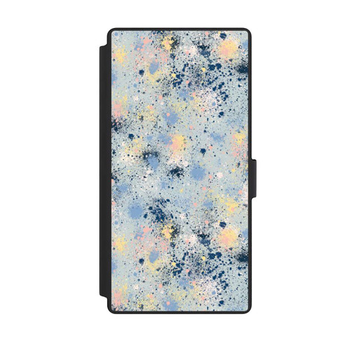 Samsung Galaxy S23 Ultra NIVOflip Tintentropfen Staub Textur Blau