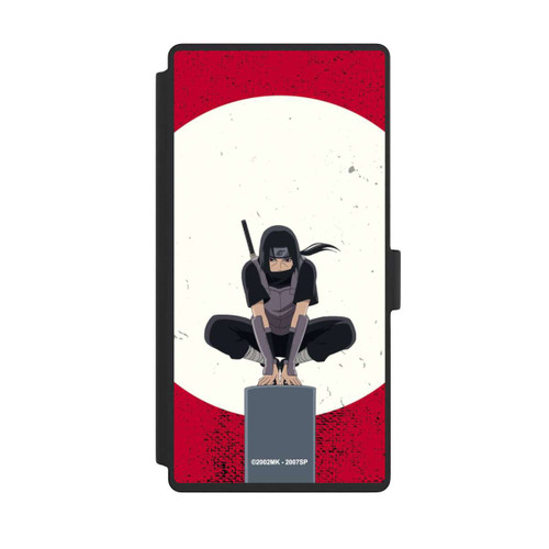 Samsung Galaxy S23 Ultra NIVOflip Itachi Uchiha Symbol Roter Hintergrund