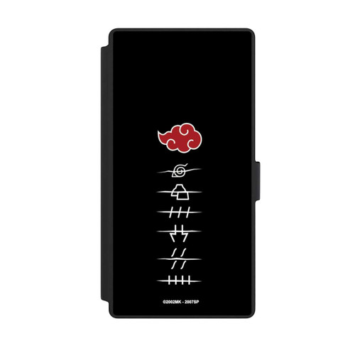 Samsung Galaxy S23 Ultra NIVOflip Akatsuki Mitgliedssymbole Schwarz