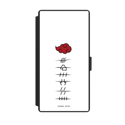 Samsung Galaxy S23 Ultra NIVOflip Akatsuki Mitgliedersymbole Weiß