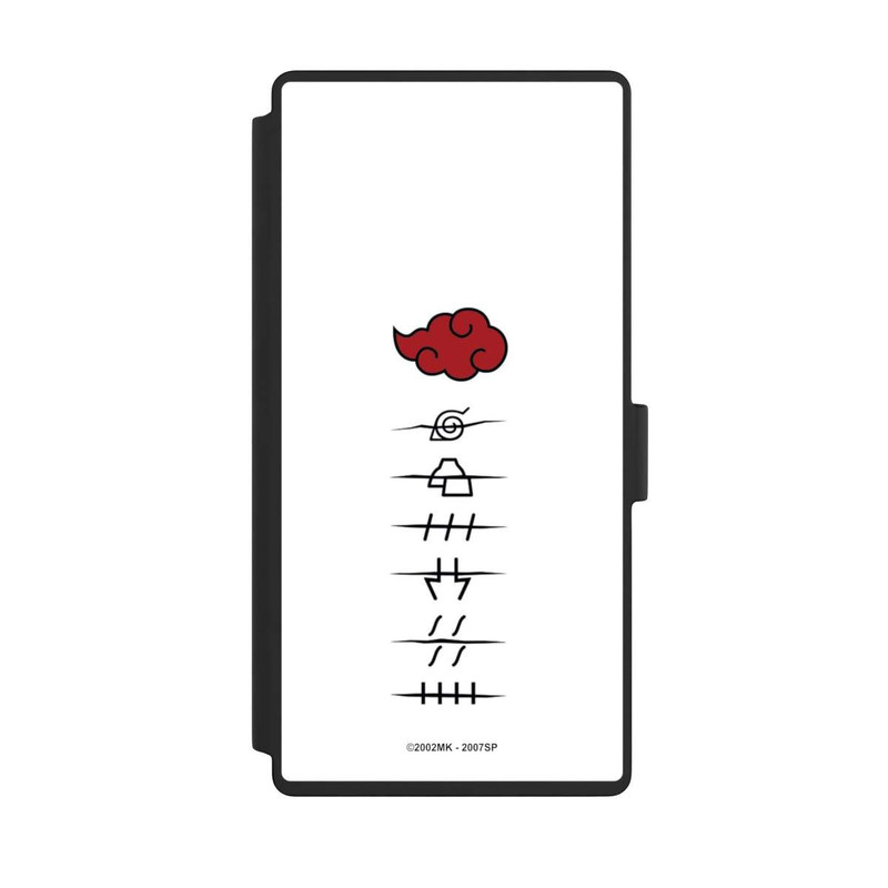 Galaxy S23 Ultra NIVOflip Akatsuki Mitgliedersymbole Weiß