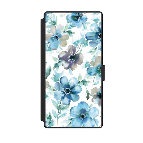 Samsung Galaxy S23 Ultra NIVOflip Blue Flower Pattern Trendy