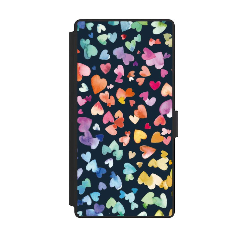 Galaxy S23 Ultra NIVOflip Coeurs de la Saint-Valentin noirs