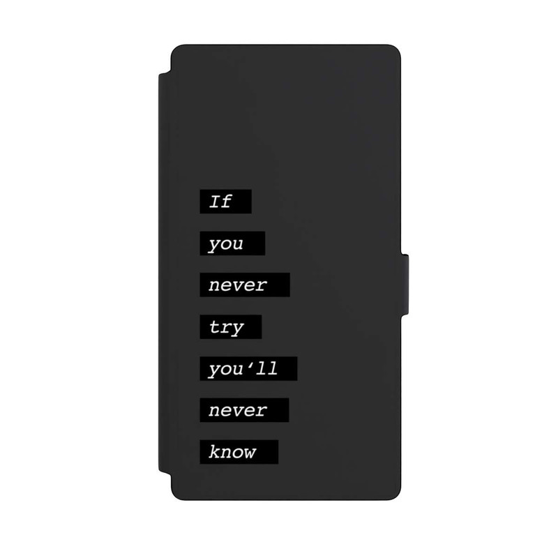 Galaxy S23 Ultra NIVOflip If You Try Black Transparent