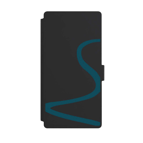 Samsung Galaxy S23 Ultra NIVOflip Blaue Linie Transparent