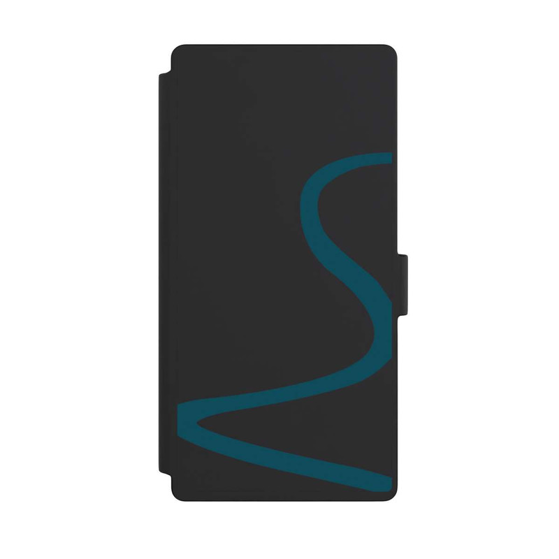 Galaxy S23 Ultra NIVOflip Blaue Linie Transparent