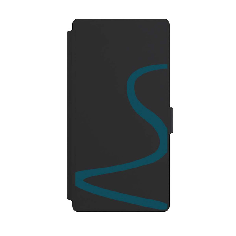 Galaxy S23 Ultra NIVOflip Blaue Linie Transparent