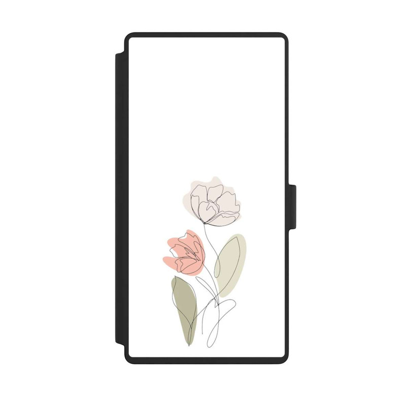 Galaxy S23 Ultra NIVOflip Dessin Au Trait Fleur Vert