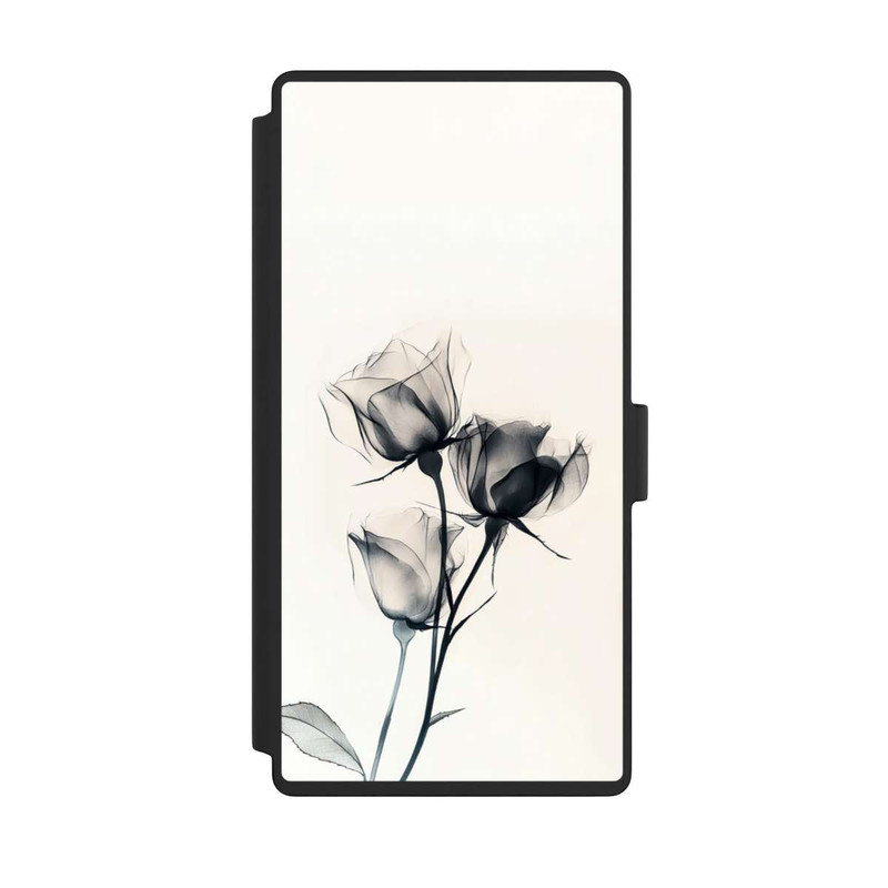 Galaxy S23 Ultra NIVOflip Schwarze Blume