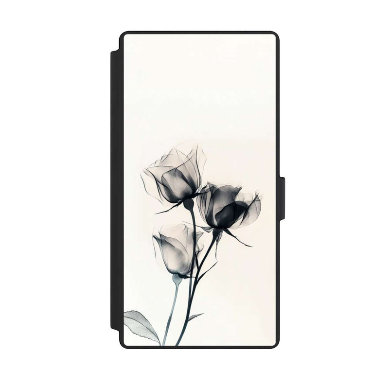 Galaxy S23 Ultra NIVOflip Schwarze Blume