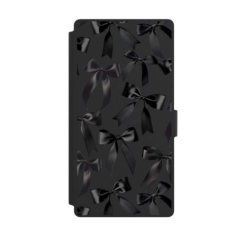 Samsung Galaxy S23 Ultra NIVOflip Noeud en Satin Noir
