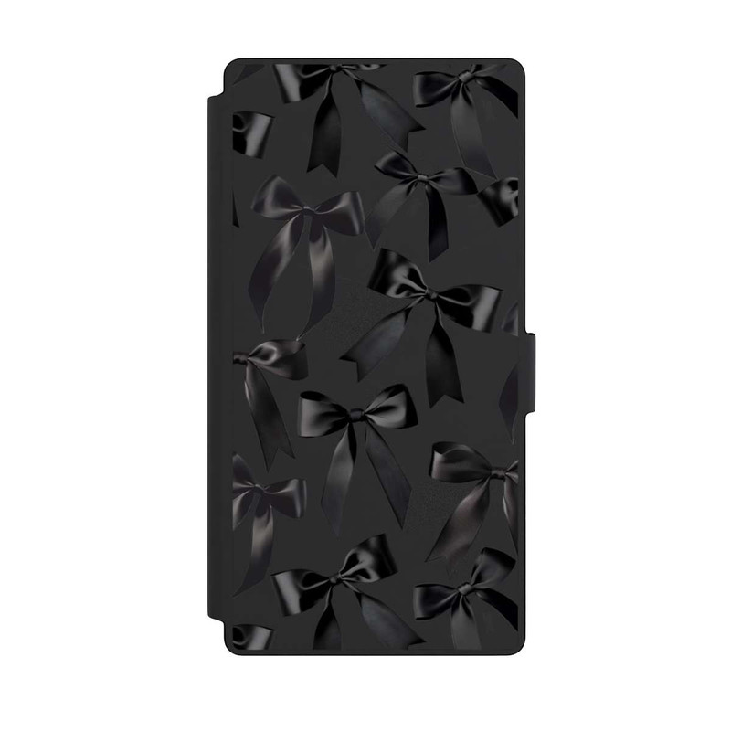Galaxy S23 Ultra NIVOflip Noeud en Satin Noir