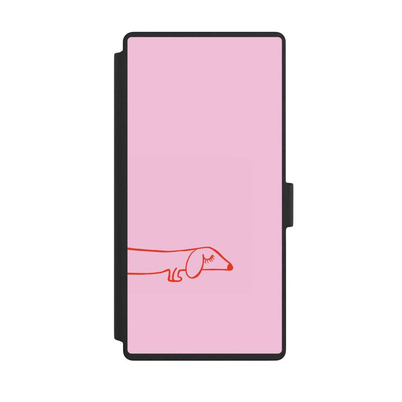 Galaxy S23 Ultra NIVOflip Dachshund Illustration Pink