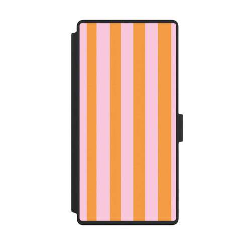 Samsung Galaxy S23 Ultra NIVOflip Orange Rosa Streifen