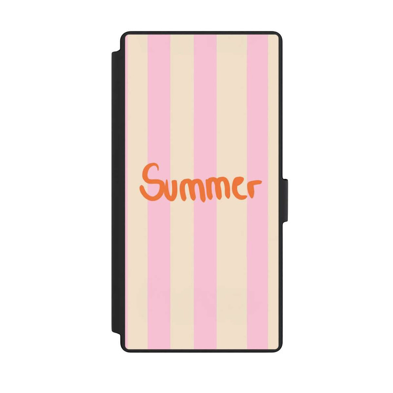 Galaxy S23 Ultra NIVOflip Summer Pink And Orange Stripes