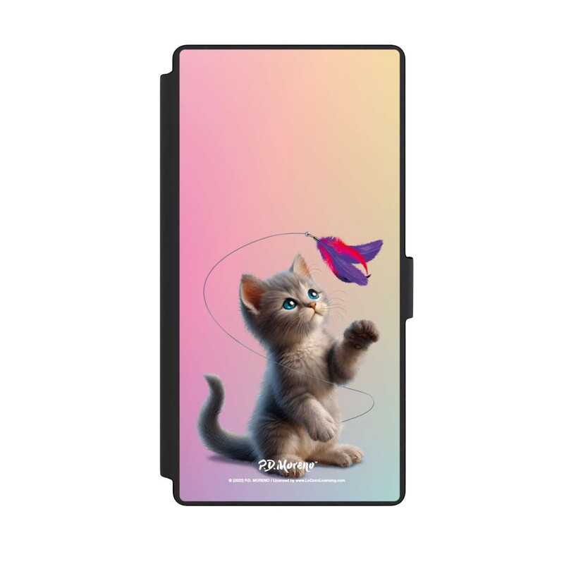 Galaxy S23 Ultra NIVOflip Playing Cat with Feather