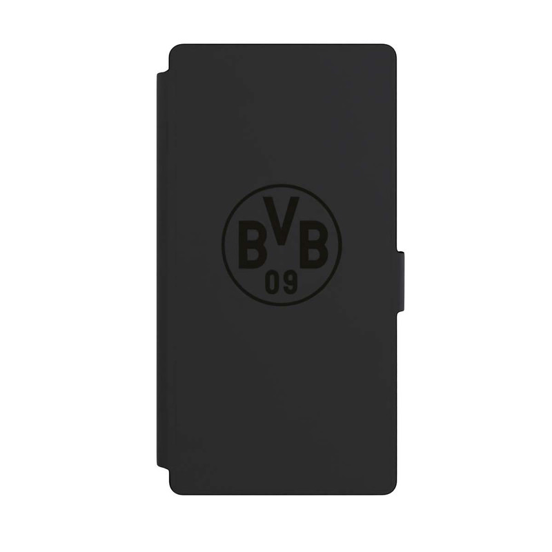 Galaxy S23 Ultra NIVOflip BVB Logo Schwarz Transparent
