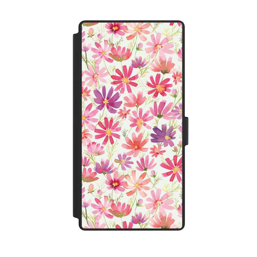 Samsung Galaxy S23 Ultra NIVOflip Boho Cosmos Flowers Purple