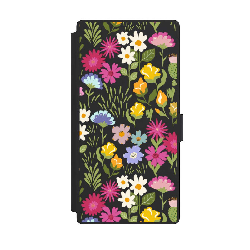 Galaxy S23 Ultra NIVOflip Bunte Sommerblumen Transparent
