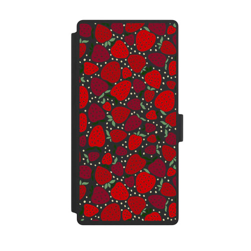 Samsung Galaxy S23 Ultra NIVOflip Erdbeermuster Comic Transparent