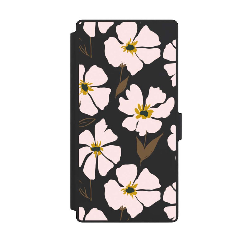 Galaxy S23 Ultra NIVOflip Simple Pastell Flowers Rose Transparent