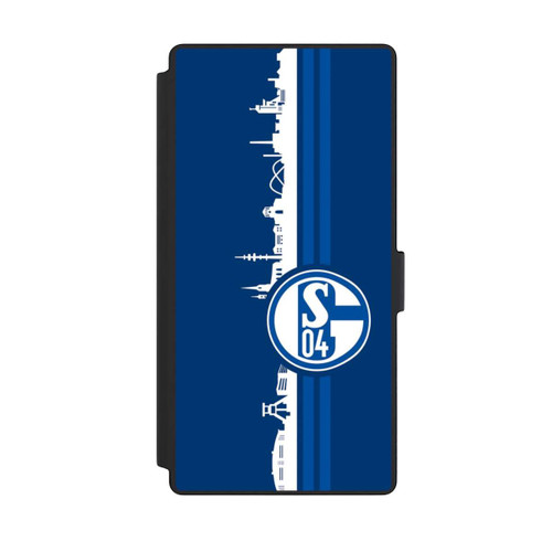 Samsung Galaxy S23 Ultra NIVOflip Schalke 04 Skyline Blau