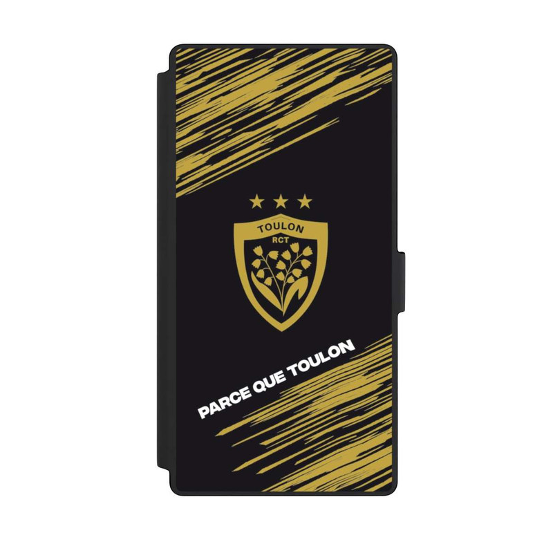 Galaxy S23 Ultra NIVOflip RCT Logo Gold Monochrom