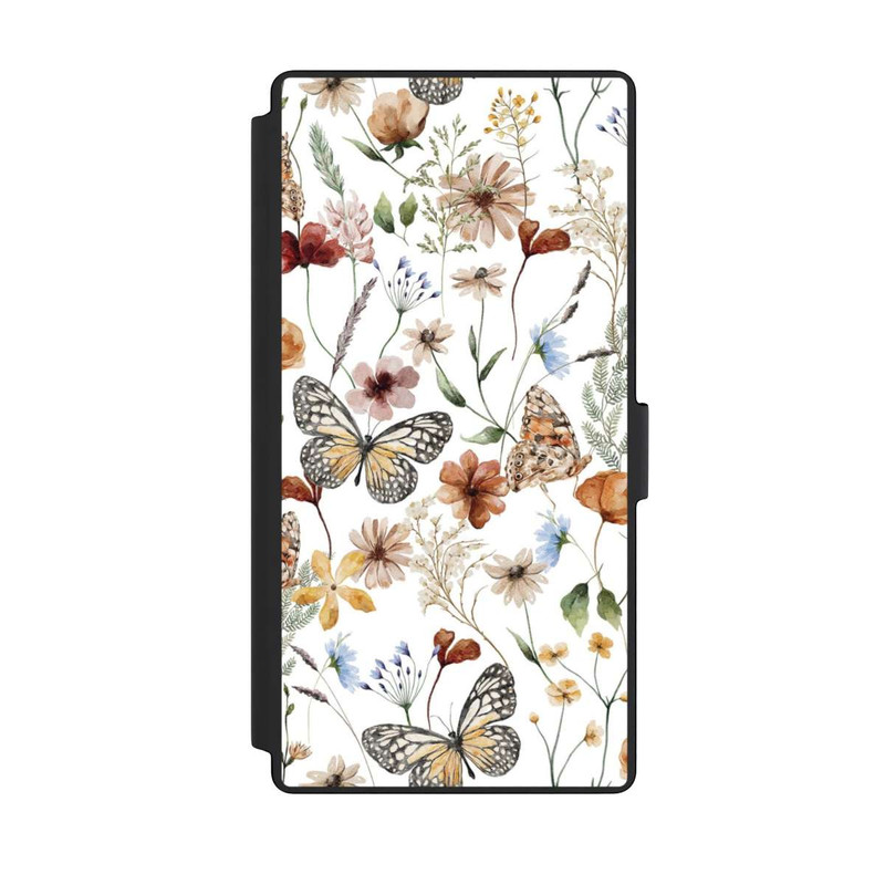 Galaxy S23 Ultra NIVOflip Wildflowers and Butterflies Pattern