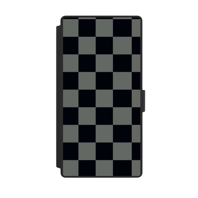 Galaxy S23 Ultra NIVOflip Schachbrett Schwarz Grau