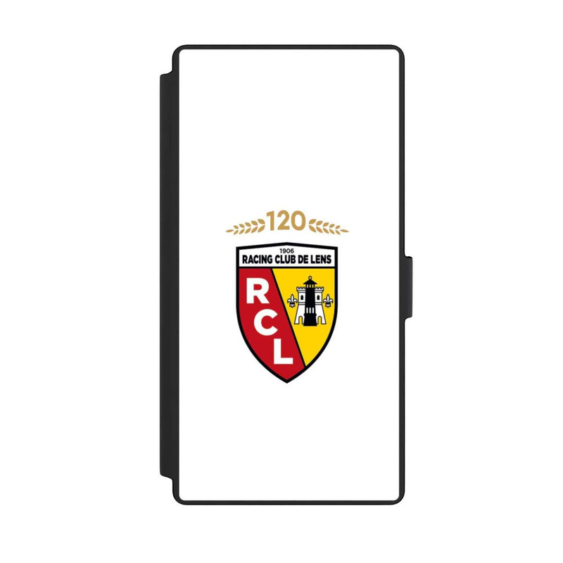 Galaxy S23 Ultra NIVOflip RC Lens 120 Jahre Jubiläums Logo weiß