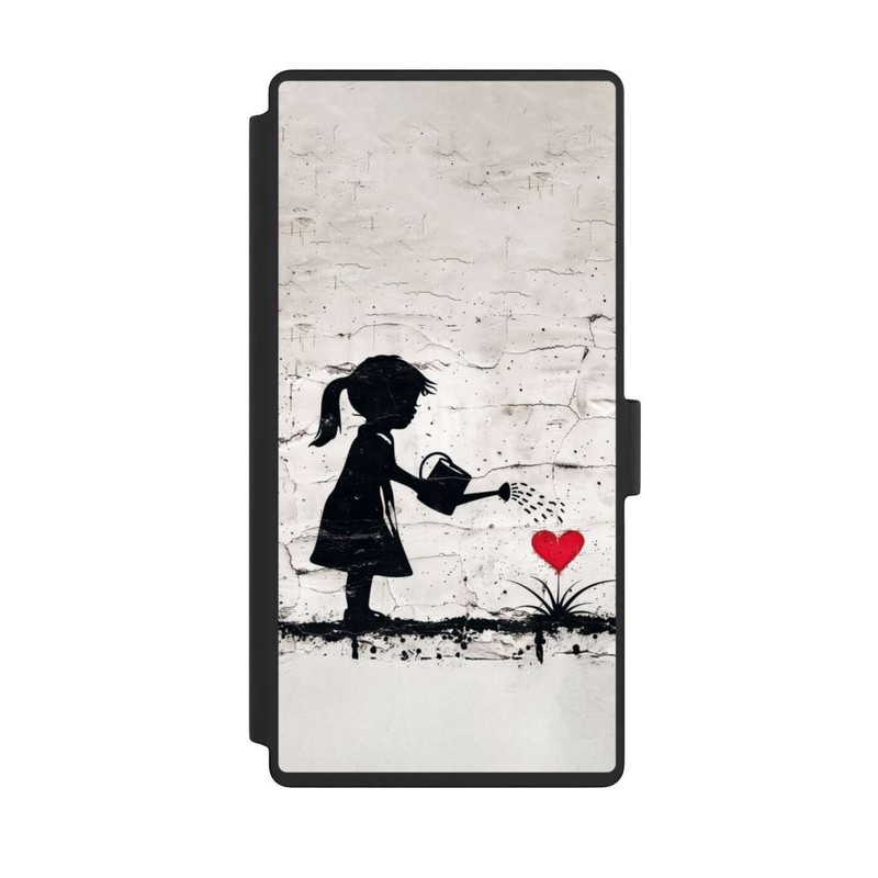 Galaxy S23 Ultra NIVOflip Girl Watering Bunch of Flowers 