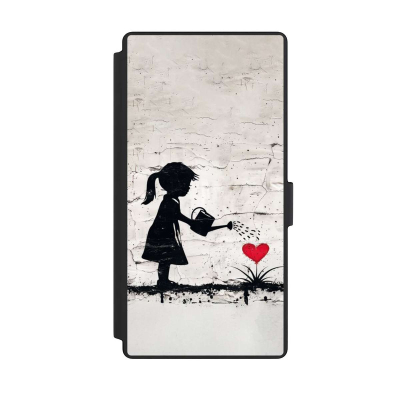Galaxy S23 Ultra NIVOflip Girl Watering Bunch of Flowers 