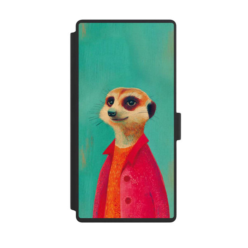 Samsung Galaxy S23 Ultra NIVOflip Erdmännchen Grün Illustration