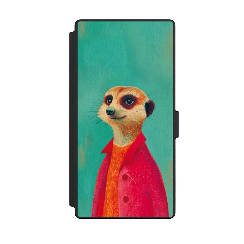 Galaxy S23 Ultra NIVOflip Erdmännchen Grün Illustration