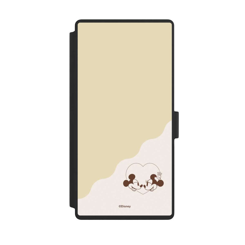 Galaxy S23 Ultra NIVOflip Mickey and Minnie Love Heart Beige