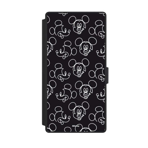 Samsung Galaxy S23 Ultra NIVOflip Disney Mickey Muster Schwarz