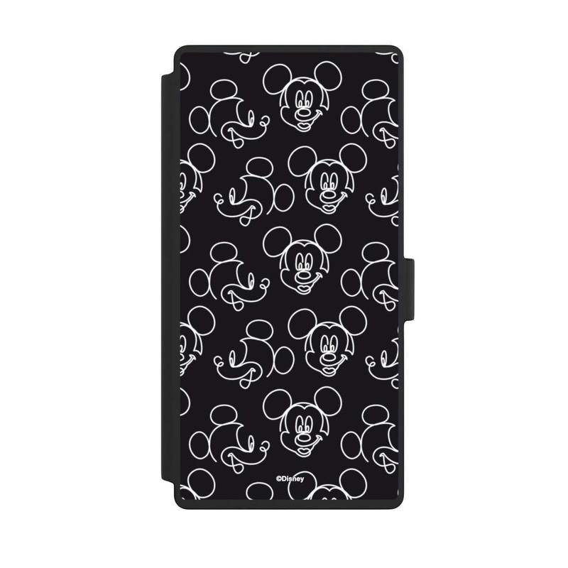 Galaxy S23 Ultra NIVOflip Disney Mickey Faces Black Line Art Pattern