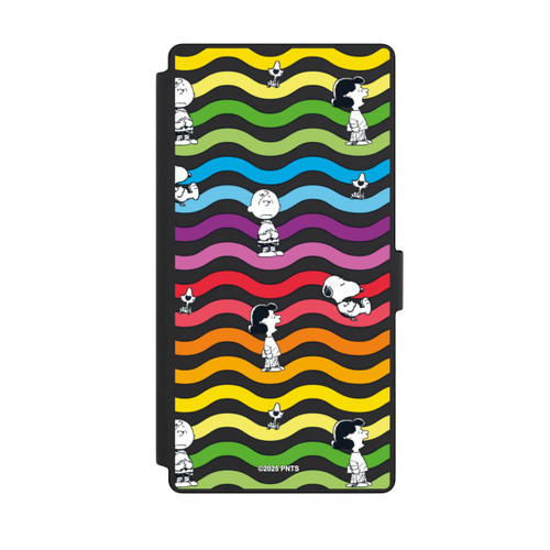 Samsung Galaxy S23 Ultra NIVOflip Snoopy Pattern Rainbow Transparent