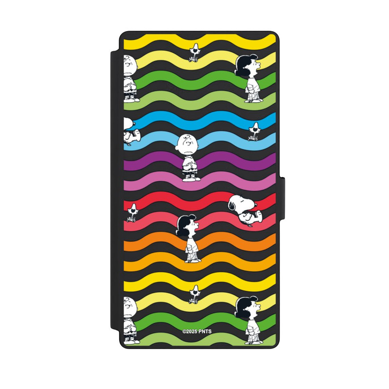 Galaxy S23 Ultra NIVOflip Snoopy Pattern Rainbow Transparent
