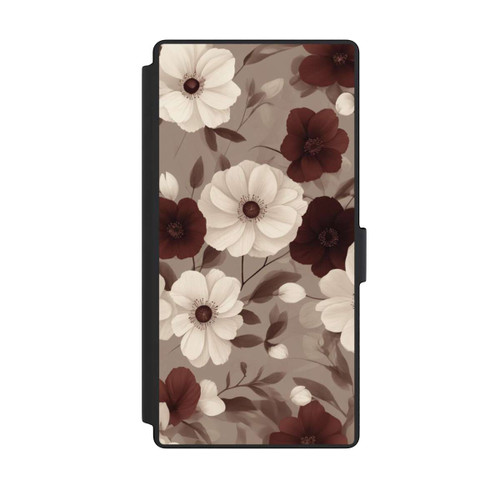 Samsung Galaxy S23 Ultra NIVOflip Negative Flower Bordeaux White with AI