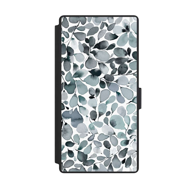Galaxy S23 Ultra NIVOflip Eucalyptus Watercolor Leaves Grey