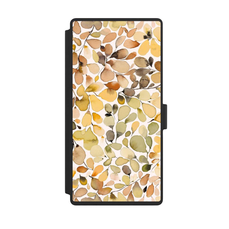 Galaxy S23 Ultra NIVOflip Eucalyptus Watercolor Leaves Brown Autumn