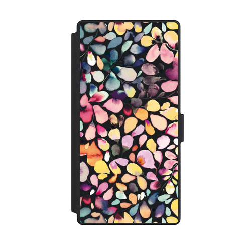 Samsung Galaxy S23 Ultra NIVOflip Eucalyptus Watercolor Leaves Black