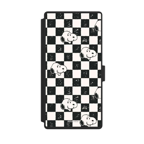 Samsung Galaxy S23 Ultra NIVOflip Snoopy Heads Checked Pattern