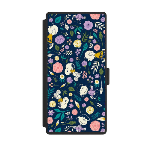 Samsung Galaxy S23 Ultra NIVOflip Peanuts Dark Flower Pattern