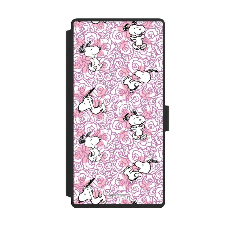 Galaxy S23 Ultra NIVOflip Peanuts Pink Roses Pattern