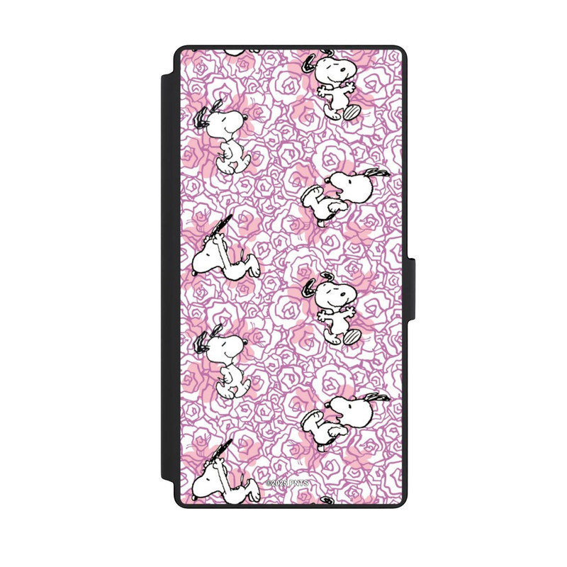 Galaxy S23 Ultra NIVOflip Peanuts Pink Roses Pattern