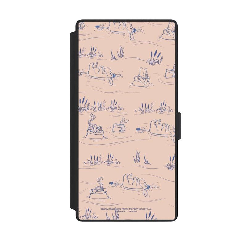 Galaxy S23 Ultra NIVOflip Winnie l'Ourson Pont Rose à Motif Céramique
